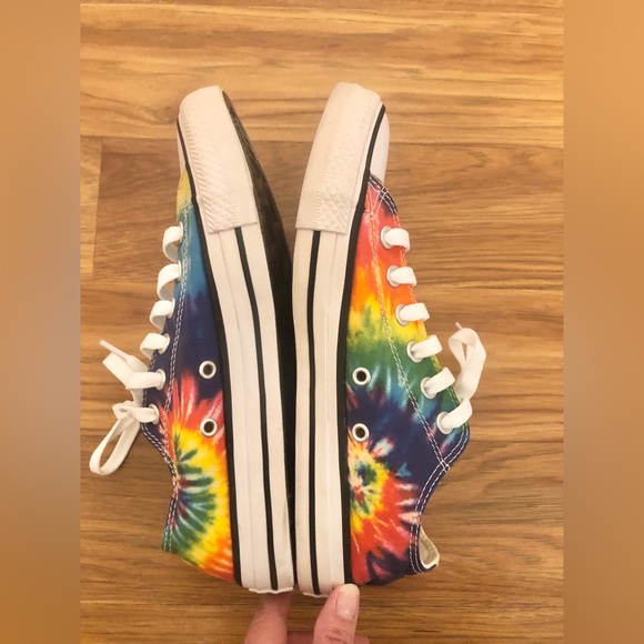 Converse All Stars Colorful Tie Dye low sneakers unisex size W 8 or M 6 - Picture 5 of 11